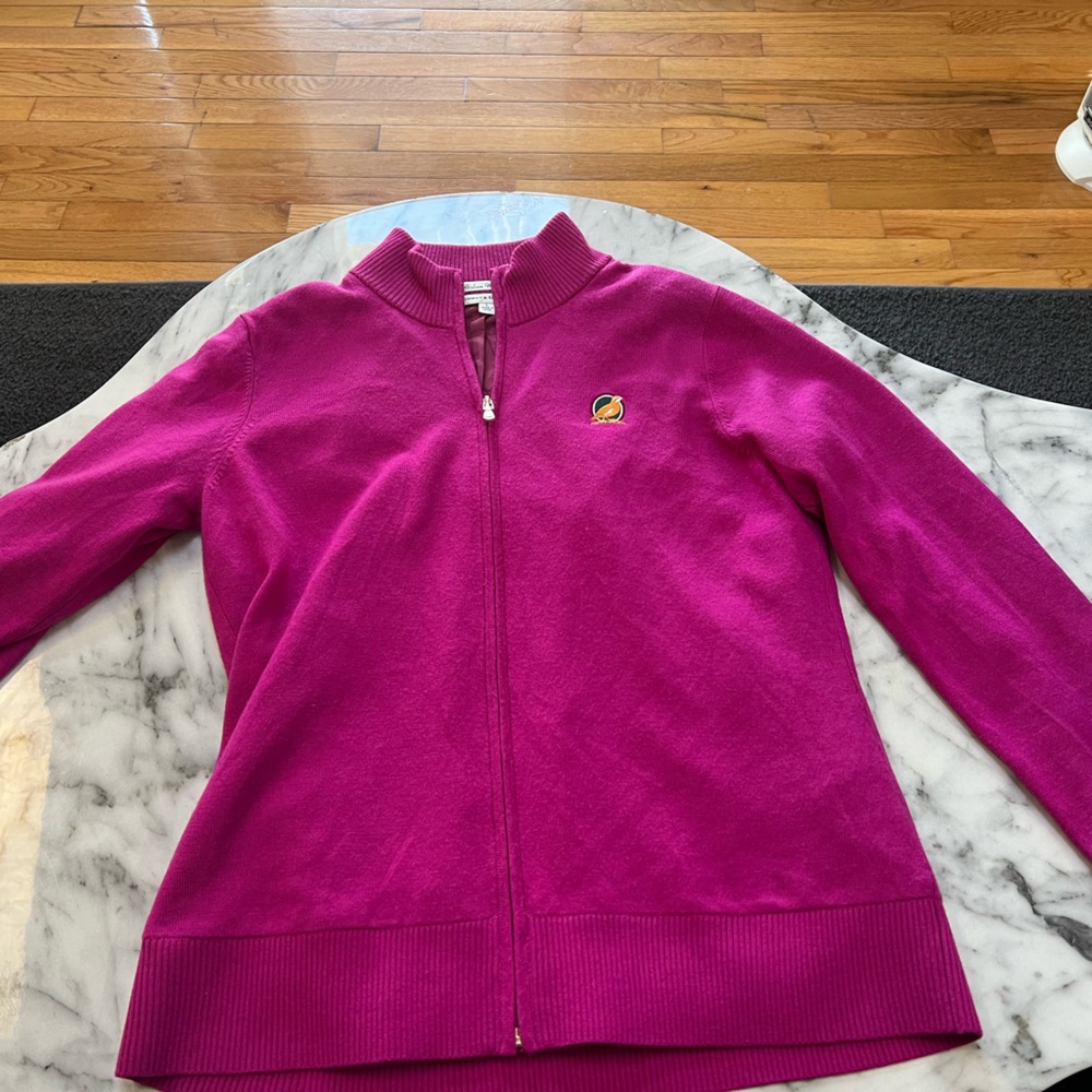 Nike Magenta Full-Zip Sweater
